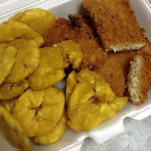 Fish with plantains