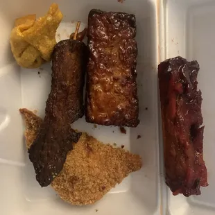 Half of a pu pu platter