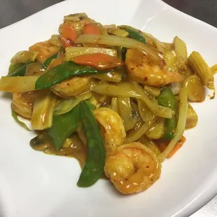 shrimp w. curry sauce