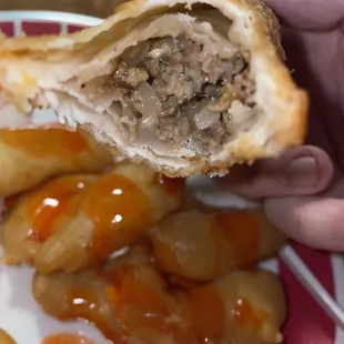 Cheesesteak egg roll