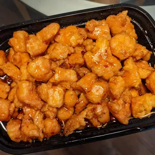 General Tso chicken was a bit overcooked but I loved the spicy flavors.