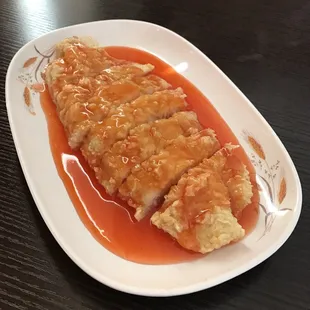 Simplified sweet &amp; sour fish for our lunch.