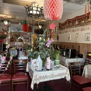 Dining room closed off, take-out only