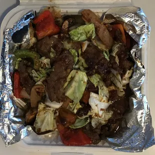 Beef with Chinese BBQ Sauce