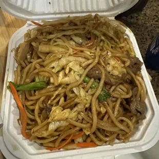 Beef Chow Mein no onions