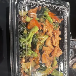 Chicken and broccoli