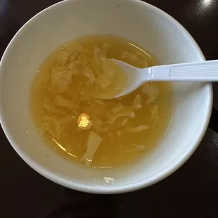 My mostly consumed egg drop soup