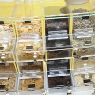 Many toppings to choose from.