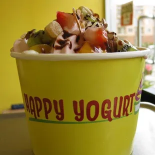 Strawberry &amp; Tart with fresh fruits and aloe :)  Delicious!!!