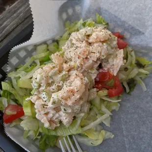 Shrimp-Shrimp salad. They didn't have any crab. Pretty good, light &amp; refreshing.