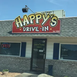 the front of the restaurant