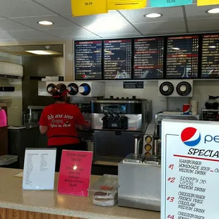 Order at the counter