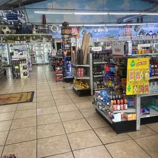 the inside of a store