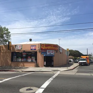 the corner of a street