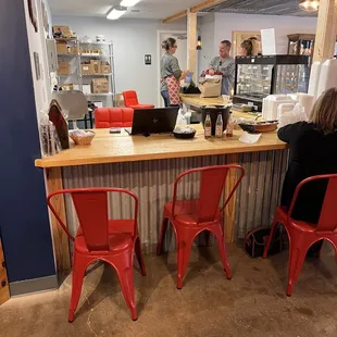 customers in the kitchen