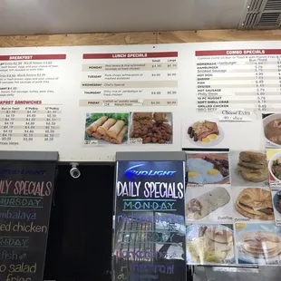 menu and prices