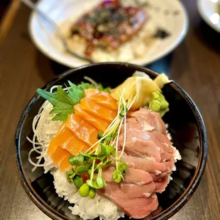 Salmon Fatty Tuna Chirashi