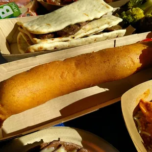 Lots of confusion! If you order the sausage it is corn dog on the receipt (and in real life)