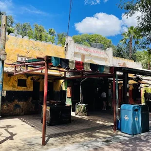 the outside of the building