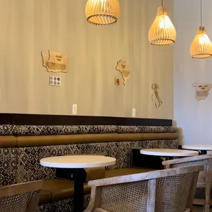 tables and chairs