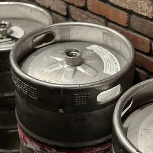 Beer Kegs in the hallway!! Gotta love it.