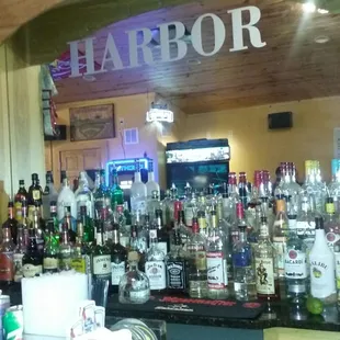 Back of the bar.