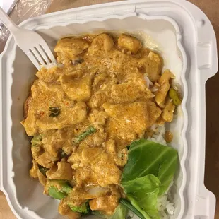 Panang Curry only served on Fridays