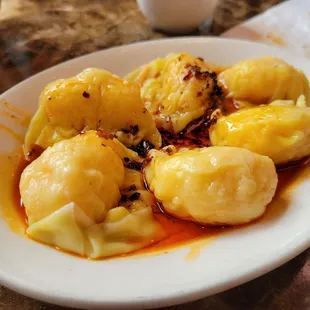 Spicy shrimp dumplings