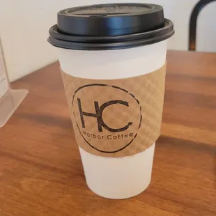 Honey oat milk latte