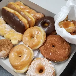 $10.50 for a dozen and $1 worth of donut holes. What a steal!