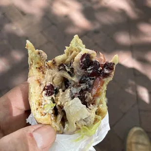 This should be called a raisin salad sandwich