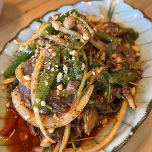 Spicy 38.Sliced Beef And Ox Tongue In Chili Sauce 38.