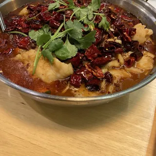 84. Sichuan Boiled Fish Fillet With Hot Chili 84.