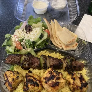 Chicken and Souvlaki Kabob was awesome