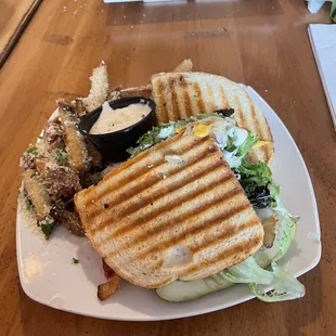 Turkey Club with Truffle Fries