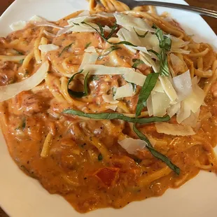 Pasta with vodka Sauce