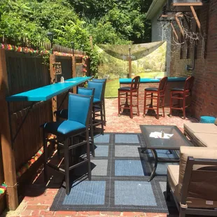 Patio seating for those summer afternoons!