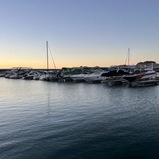 Boats from patio seating