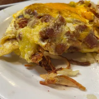 Bacon, Avocado and Cheese Omelette