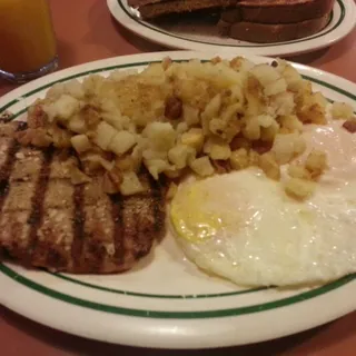 Turkey Patty and Egg Substitute