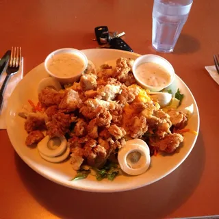 Crispy Chicken Finger Salad
