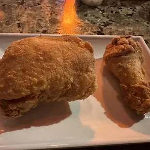 chicken wings and fried chicken, food