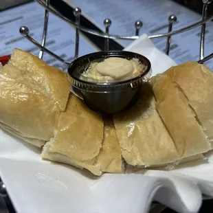 Bread with cinnamon honey butter