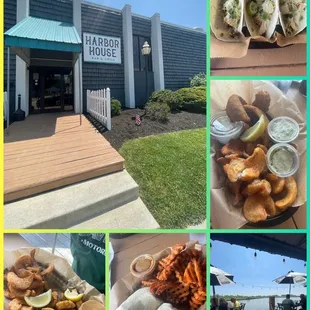 fish and chips, outside