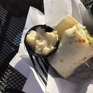 This potato salad I ordered came with my wrap. It literally was a spoon sized portion.