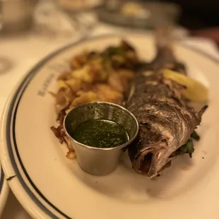 Grilled Whole Sea Bass