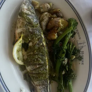 Whole Grilled Branzino