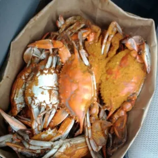 Best crabs in a long time. I bought 2 half dozen last week in Baltimore and neither was as good as the ones bought here today.