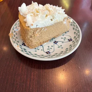 Pumpkin spice cheesecake