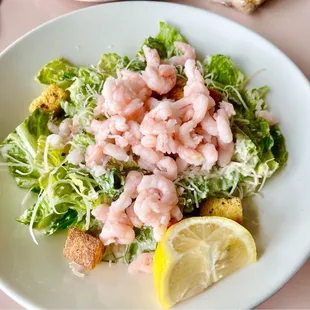 Classic Caesar Salad - added bay shrimp